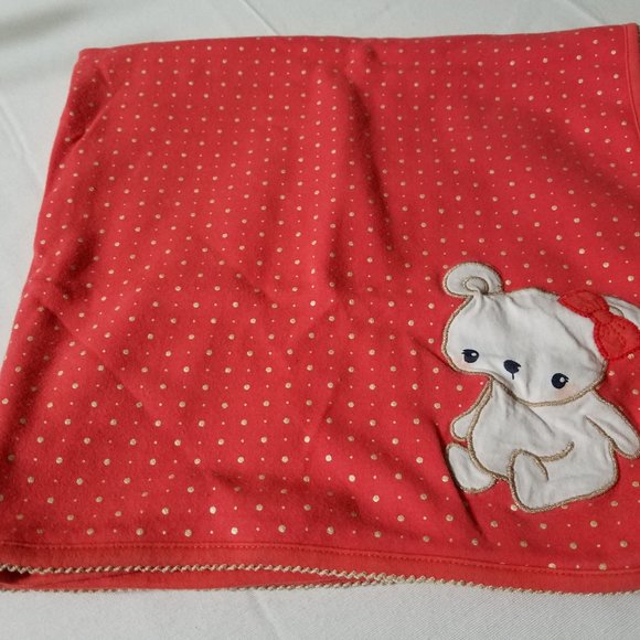 Gymboree Bear-y New line Used Blanket. Guc initials on underside of tag. - Picture 2 of 2